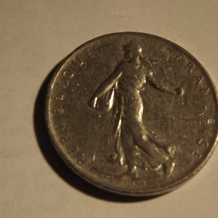 1 franc semuse 1960   métal  nickel poids 6  diamètre  24 mm épaisseur 1.79