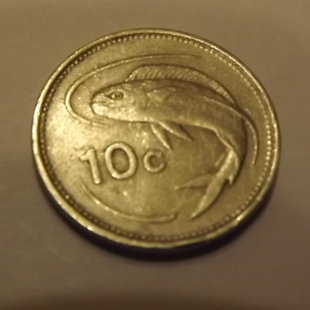 Malte 10 cents 1986