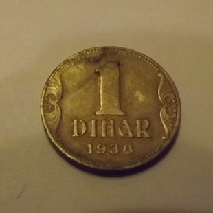   Yougoslavie 1 dinar 1938