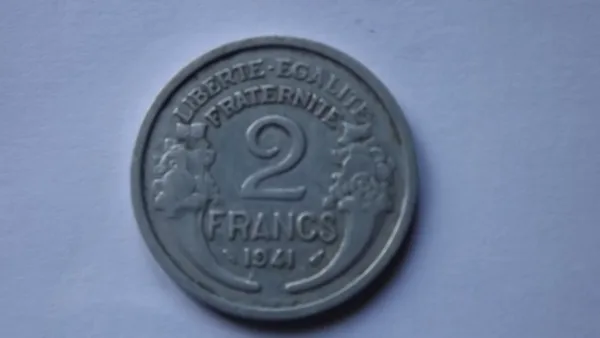 2 francs Morlon 1941  (Aluminium, 27mm.  2,20g.), 
