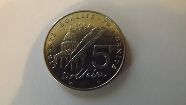 5 francs voltaire 1994  métal nickel poids 10 g diamètre 29 mm