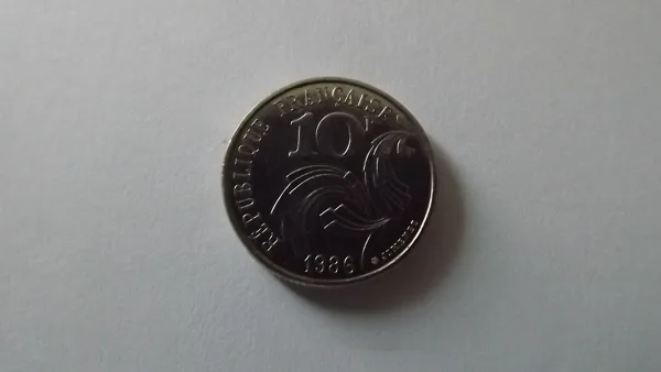 10 francs  Jimenez 1986  métal  nickel poids 6.5 g diamètre 21 mm  épaisseur 2.5 mm