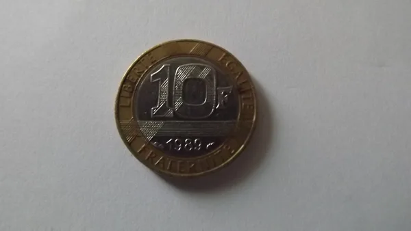 10 francs  Génis de la bastille 1989  métal  couronne:cu 92%  al 6%  ni 2% centre nickel p