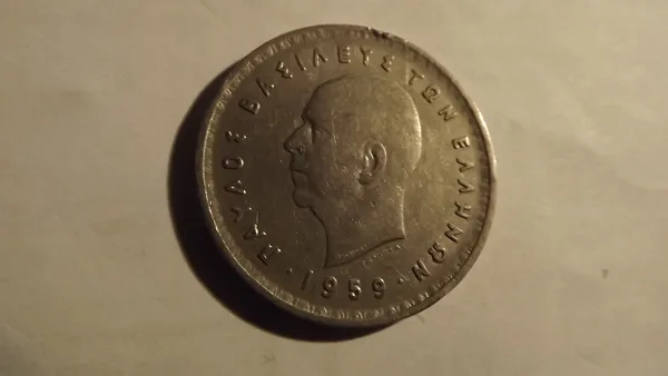 Grèce 10 drachmai 1959