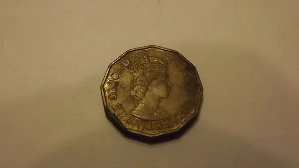 FIDJI 3 Three Pence 1960   Elizabeth II